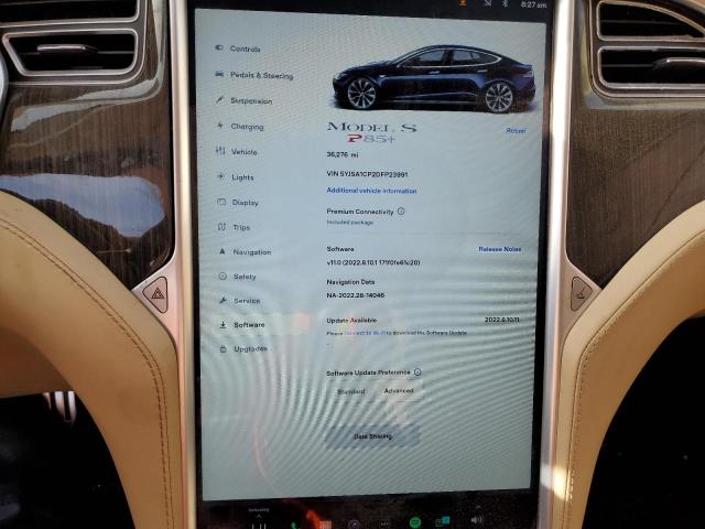 5YJSA1CP2DFP23991 - 2013 TESLA MODEL S Կապույտ լուսանկար 9