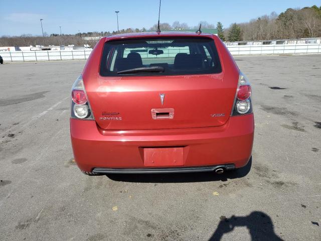 5Y2SP67859Z411180 - 2009 PONTIAC VIBE RED photo 6