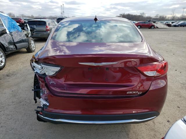 1C3CCCCBXFN623483 - 2015 CHRYSLER 200 C MAROON photo 6