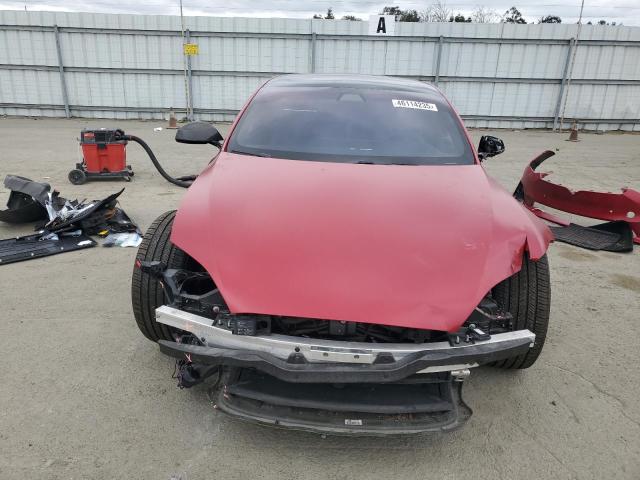 5YJSA1E66MF436089 - 2021 TESLA MODEL S RED photo 5
