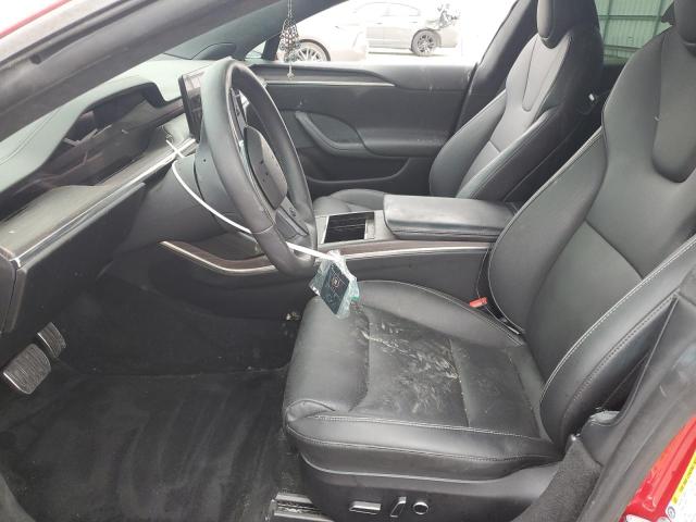 5YJSA1E66MF436089 - 2021 TESLA MODEL S RED photo 7