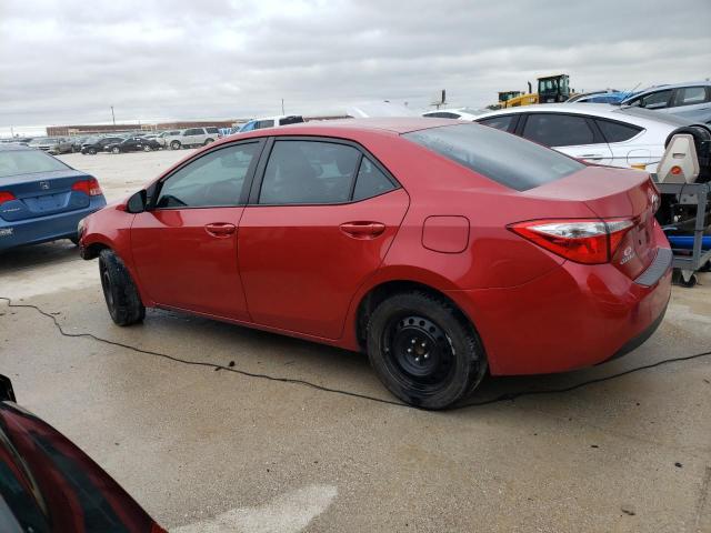 5YFBURHE8FP196155 - 2015 TOYOTA COROLLA L RED photo 2