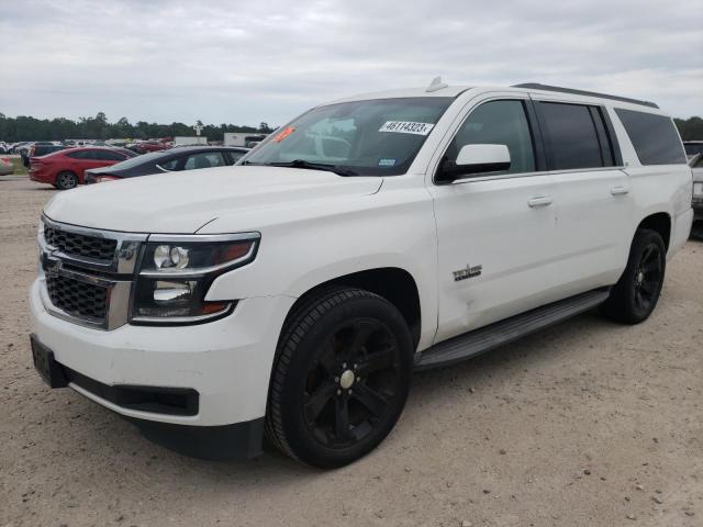 1GNSCJKCXFR715019 - 2015 CHEVROLET SUBURBAN C1500 LT WHITE photo 1