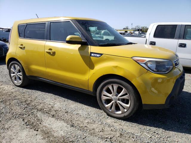 KNDJP3A57F7171789 - 2015 KIA SOUL + YELLOW photo 4