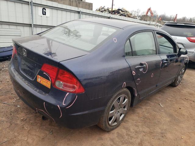 1HGFA16548L064537 - 2008 HONDA CIVIC LX BLUE photo 3