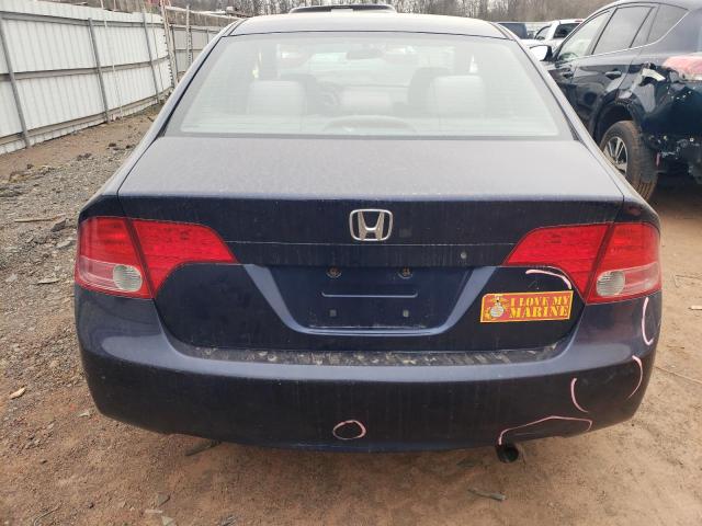 1HGFA16548L064537 - 2008 HONDA CIVIC LX BLUE photo 6