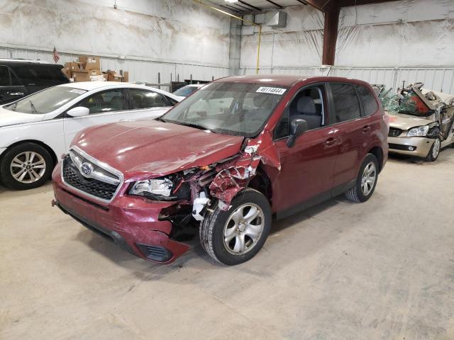 JF2SJAAC1EH497915 - 2014 SUBARU FORESTER 2.5I BURGUNDY photo 1