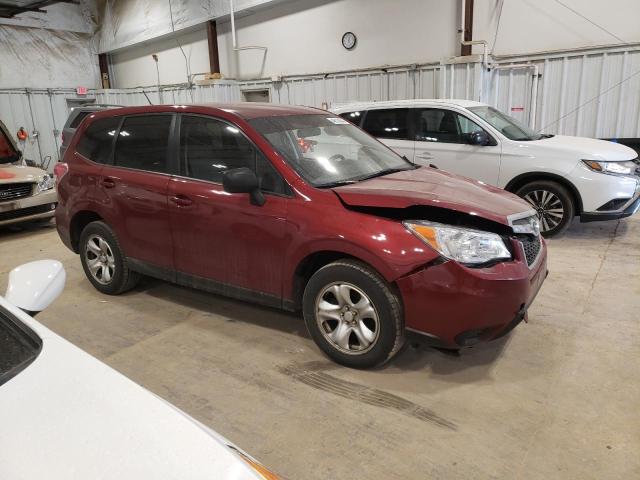 JF2SJAAC1EH497915 - 2014 SUBARU FORESTER 2.5I BURGUNDY photo 4