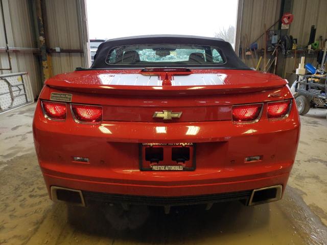 2G1FC3DD6B9200527 - 2011 CHEVROLET CAMARO LT RED photo 6