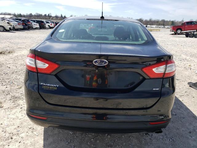 3FA6P0H70ER354265 - 2014 FORD FUSION SE BLACK photo 6