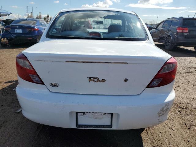 KNADC123616514114 - 2001 KIA RIO WHITE photo 6