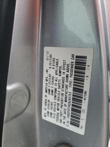 1HGCP2F3XCA080753 - 2012 HONDA ACCORD LX SILVER photo 13