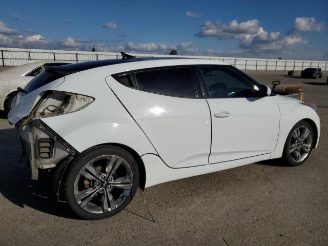 KMHTC6ADXGU266276 - 2016 HYUNDAI VELOSTER WHITE photo 3