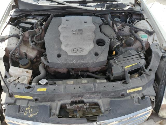 JNKCV51E85M200127 - 2005 INFINITI G35 GRAY photo 11