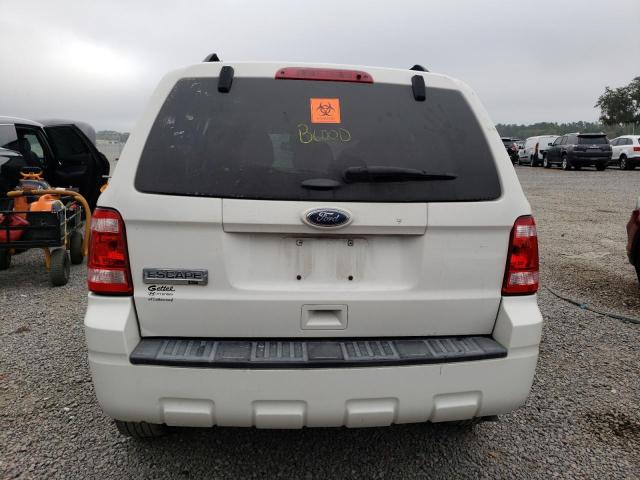 1FMCU0D7XCKA21502 - 2012 FORD ESCAPE XLT WHITE photo 6