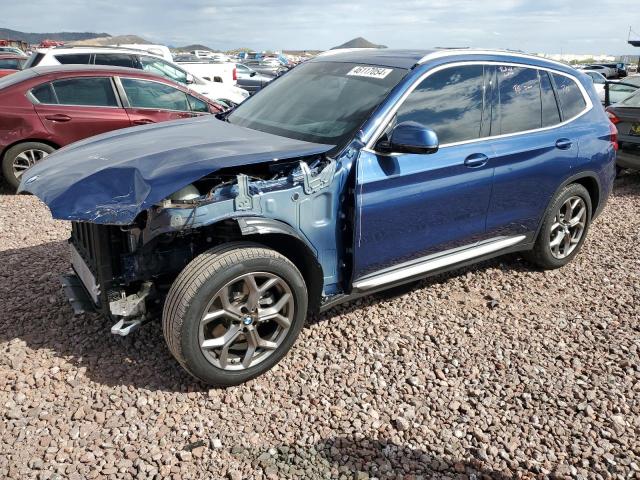 5UXTY5C04M9F94304 - 2021 BMW X3 XDRIVE30I BLUE photo 1