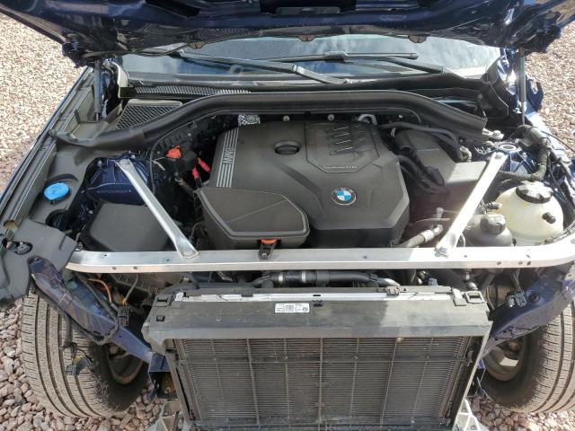 5UXTY5C04M9F94304 - 2021 BMW X3 XDRIVE30I BLUE photo 11