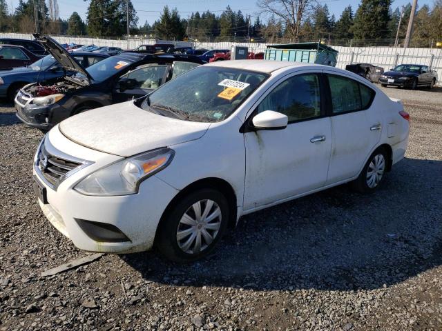 3N1CN7AP1FL877758 - 2015 NISSAN VERSA S WHITE photo 1