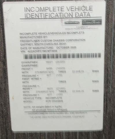 4UZACHFC1MCMT3659 - 2021 FREIGHTLINER CHASSIS XC გრაფიტი ფოტო 10