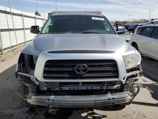 5TFBV54188X076949 - 2008 TOYOTA TUNDRA DOUBLE CAB SILVER photo 5