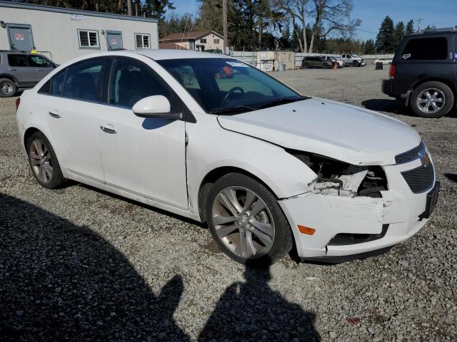 1G1PH5SC4C7157188 - 2012 CHEVROLET CRUZE LTZ WHITE photo 4