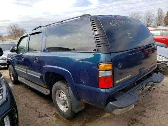 1GNGK26UX5R207617 - 2005 CHEVROLET SUBURBAN K2500 BLUE photo 2