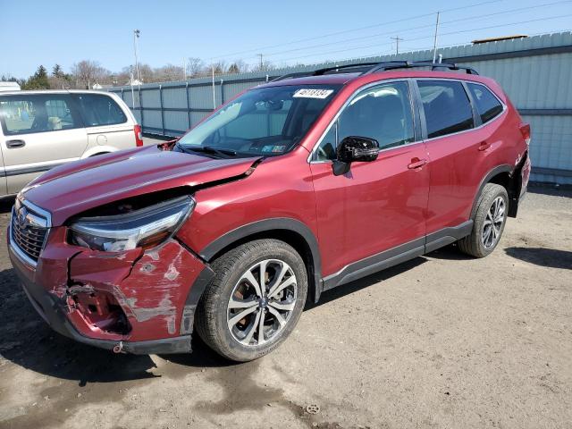 JF2SKAUC1KH514961 - 2019 SUBARU FORESTER LIMITED RED photo 1