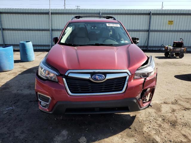 JF2SKAUC1KH514961 - 2019 SUBARU FORESTER LIMITED RED photo 5