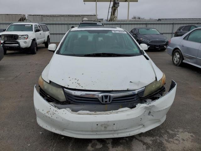 19XFB2F84CE100255 - 2012 HONDA CIVIC EX WHITE photo 5