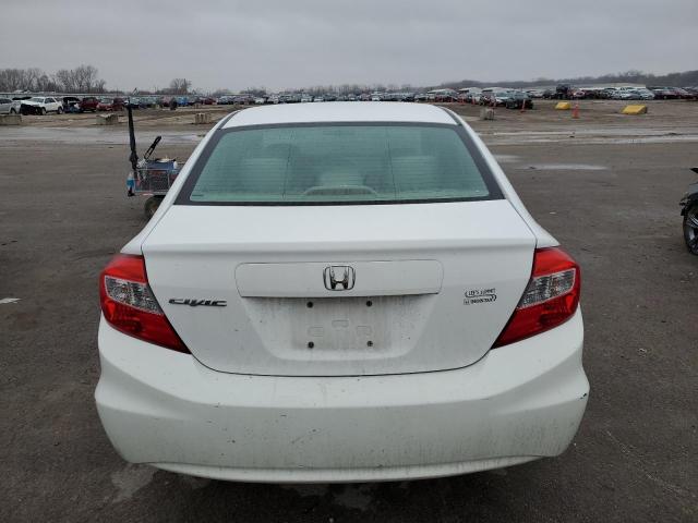 19XFB2F84CE100255 - 2012 HONDA CIVIC EX WHITE photo 6