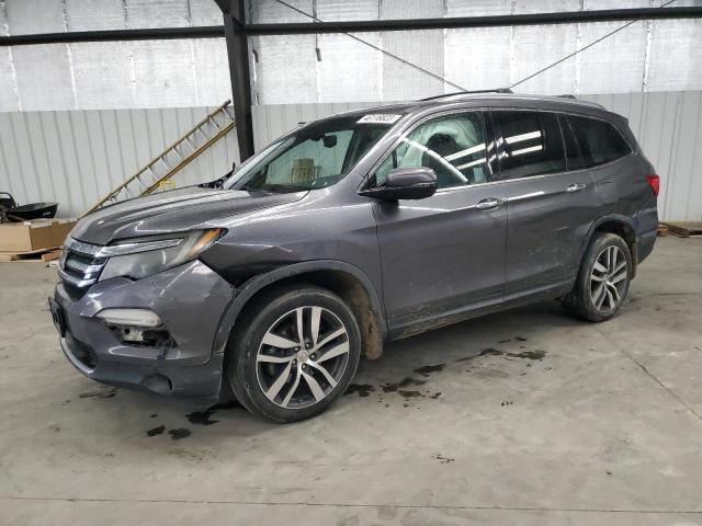 5FNYF6H09GB045281 - 2016 HONDA PILOT ELITE GRAY photo 1