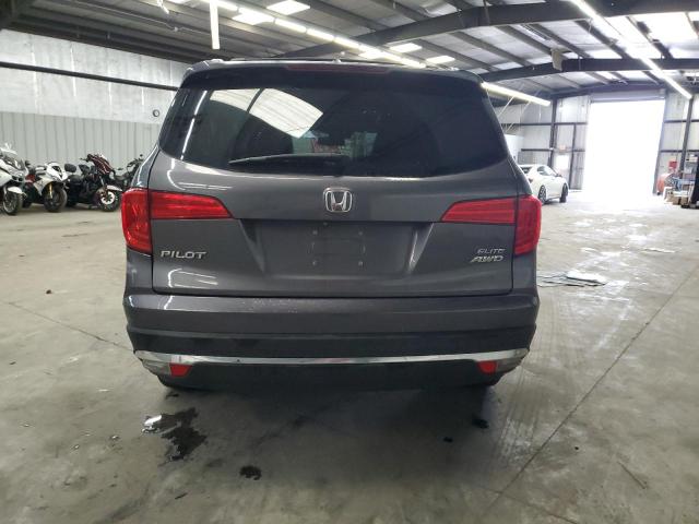 5FNYF6H09GB045281 - 2016 HONDA PILOT ELITE GRAY photo 6