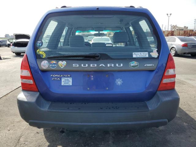 JF1SG636X4H751384 - 2004 SUBARU FORESTER 2.5X BLUE photo 6