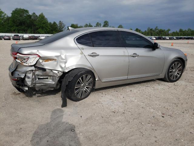 KNALN4D75E5127296 - 2014 KIA CADENZA PREMIUM GRAY photo 3