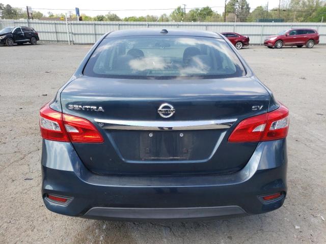 3N1AB7AP6GY319313 - 2016 NISSAN SENTRA S BLUE photo 6