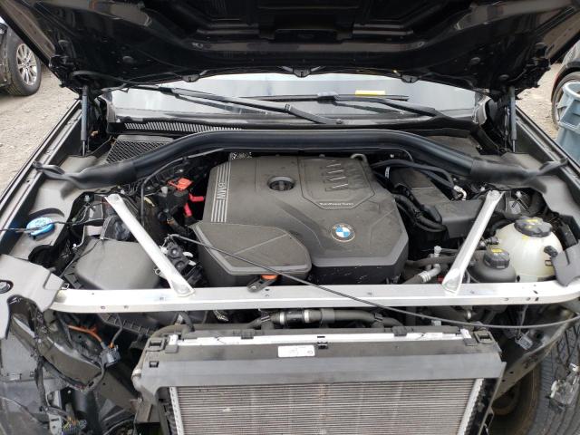 5UXTY5C02M9G54273 - 2021 BMW X3 XDRIVE30I Սև լուսանկար 12