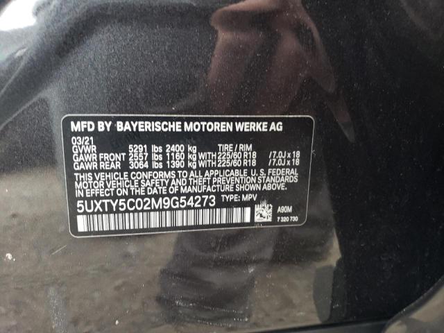 5UXTY5C02M9G54273 - 2021 BMW X3 XDRIVE30I BLACK photo 13