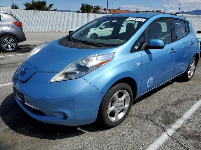 JN1AZ0CP2CT015009 - 2012 NISSAN LEAF SV BLUE photo 1