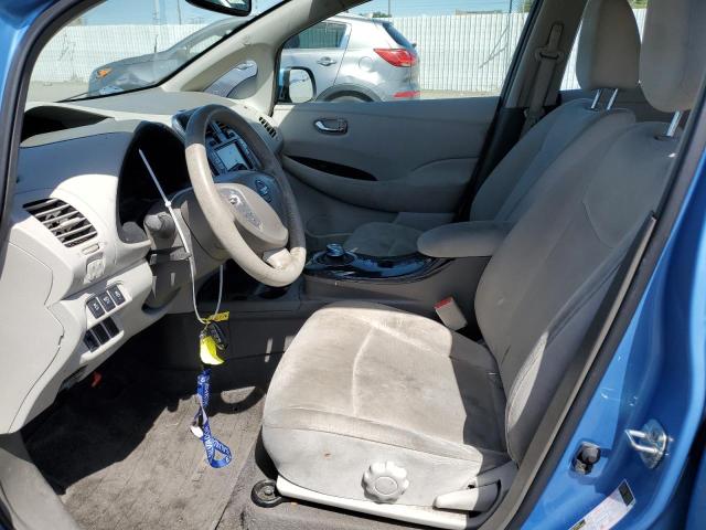 JN1AZ0CP2CT015009 - 2012 NISSAN LEAF SV BLUE photo 7