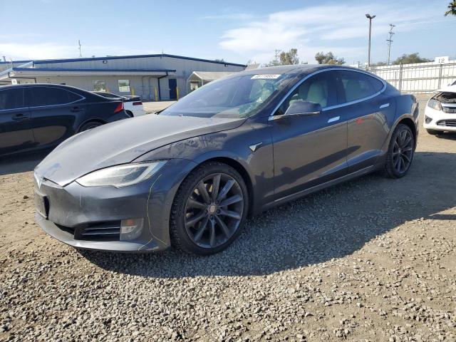 5YJSA1E27HF228676 - 2017 TESLA MODEL S GRAY photo 1