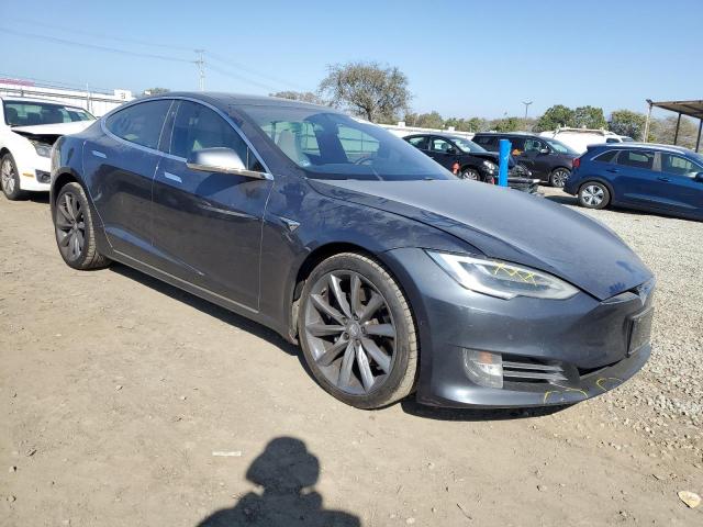 5YJSA1E27HF228676 - 2017 TESLA MODEL S GRAY photo 4