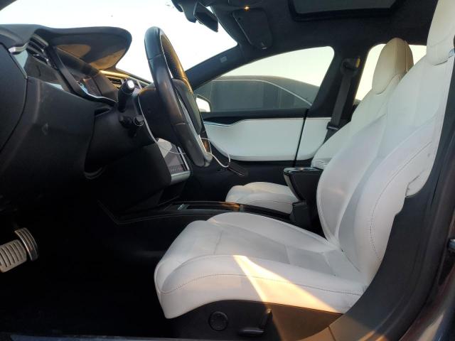 5YJSA1E27HF228676 - 2017 TESLA MODEL S GRAY photo 7