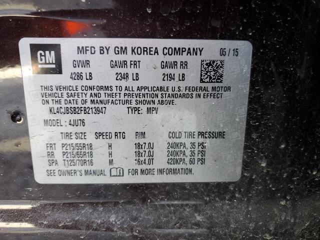 KL4CJBSB2FB213947 - 2015 BUICK ENCORE CONVENIENCE 棕色 照片 12