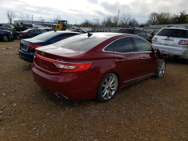 KMHFH4JG8DA233383 - 2013 HYUNDAI AZERA GLS RED photo 3