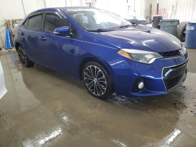 2T1BURHE7FC392278 - 2015 TOYOTA COROLLA L BLUE photo 4