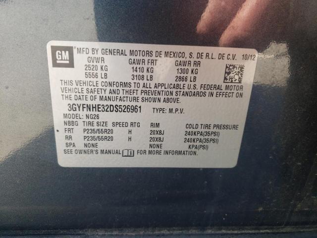 3GYFNHE32DS526961 - 2013 CADILLAC SRX PERFORMANCE COLLECTION Gris photo 13