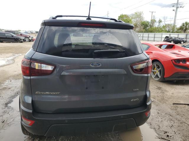 MAJ6P1CL6JC184531 - 2018 FORD ECOSPORT SES GRAY photo 6