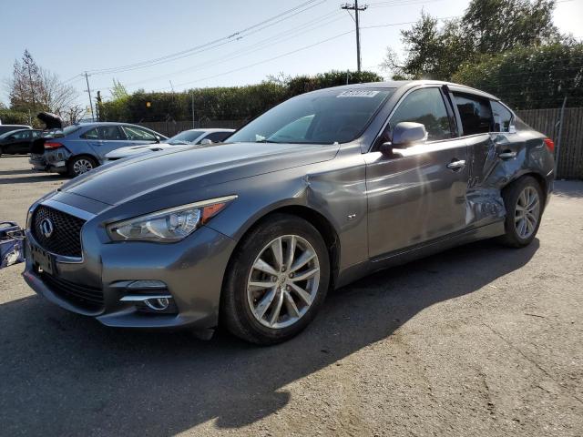 JN1BV7AR7FM418799 - 2015 INFINITI Q50 BASE CHARCOAL photo 1