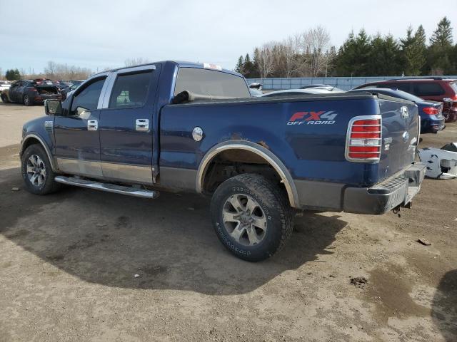 1FTPW14V77FB49537 - 2007 FORD F150 SUPERCREW BLUE photo 2