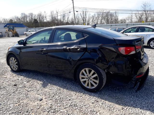 5NPDH4AE9FH592540 - 2015 HYUNDAI ELANTRA SE BLACK photo 2